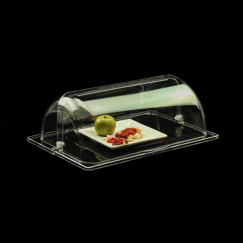 Transparent food cover dust cover rectangular 6545 plastic cake, bread, cooked food and snack tray fresh cover
